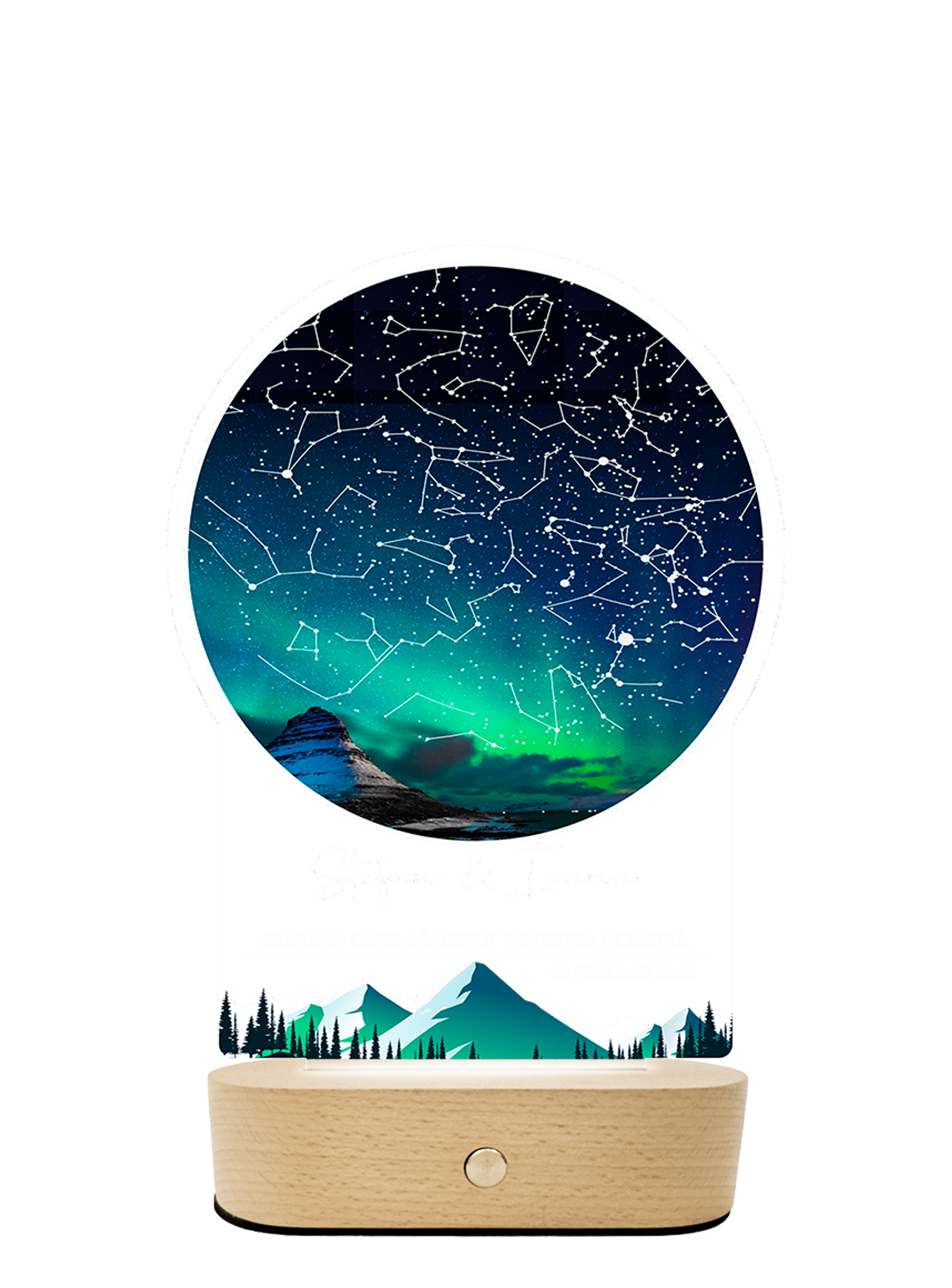 lampa led 3d constelatie