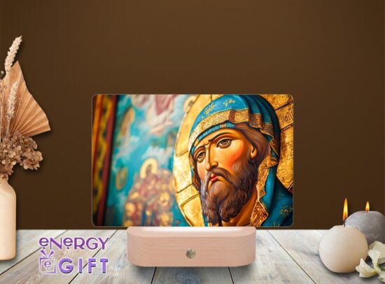 lampa led 3d icoana Iisus hristos ortodox